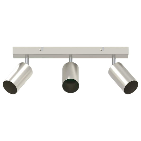 Ceiling Spotlight with Spotlights Nickel 38 x 6 x 16 cm Metal