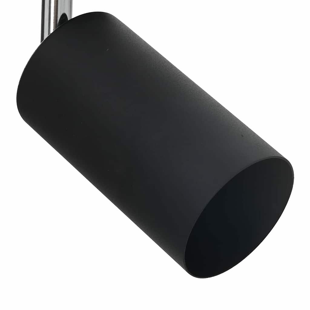 Ceiling Spotlight with Spotlights Black 26 x 26 x 16 cm Metal