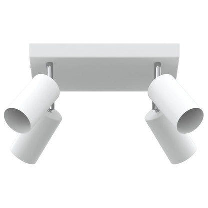Ceiling Spotlight with Spotlights White 26 x 26 x 16 cm Metal