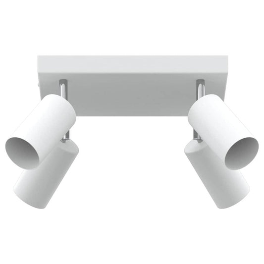 Ceiling Spotlight with Spotlights White 26 x 26 x 16 cm Metal
