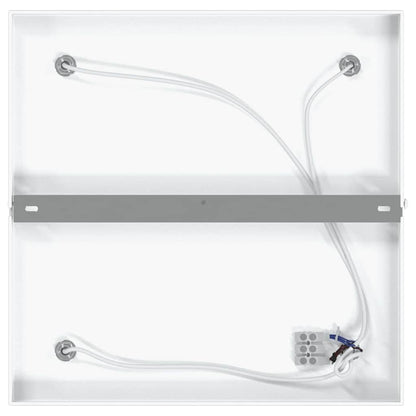Ceiling Spotlight with Spotlights White 26 x 26 x 16 cm Metal