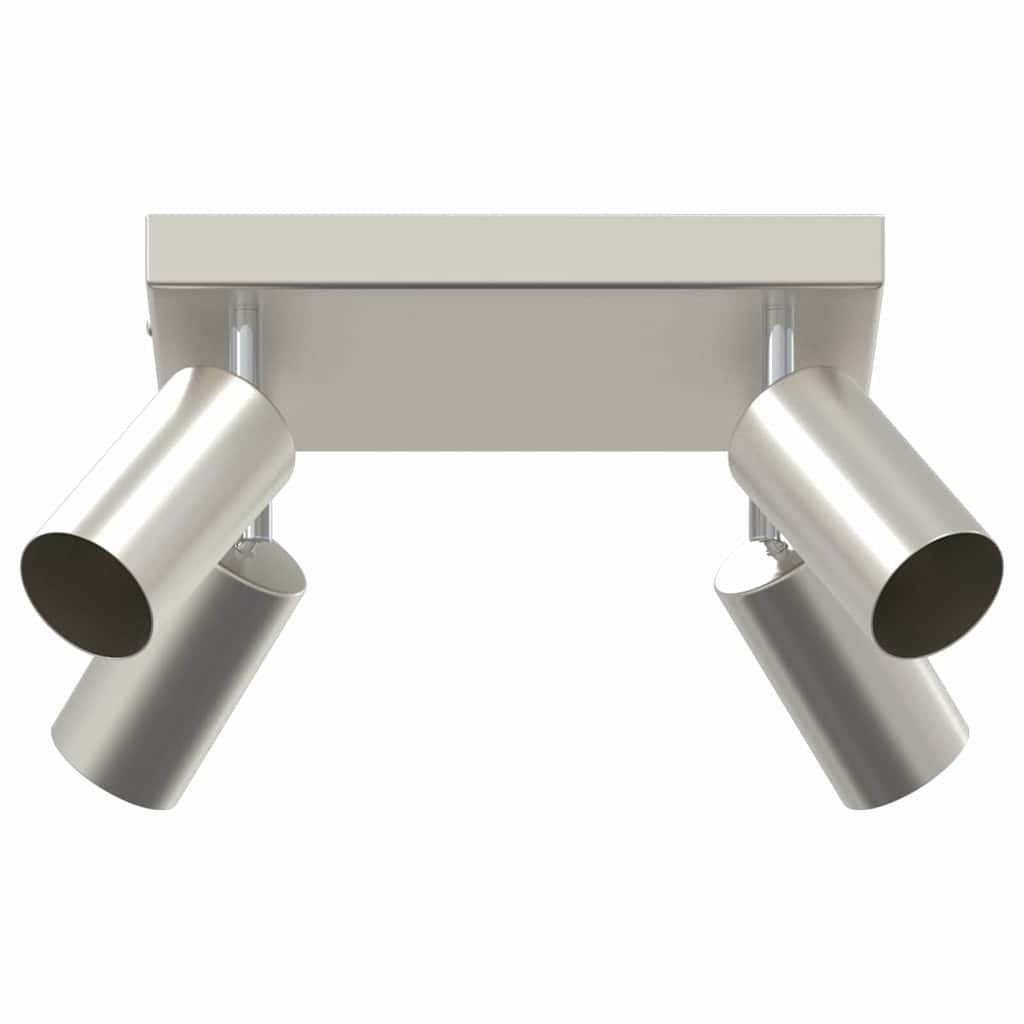 Ceiling Spotlight with Spotlights Nickel 26 x 26 x 16 cm Metal
