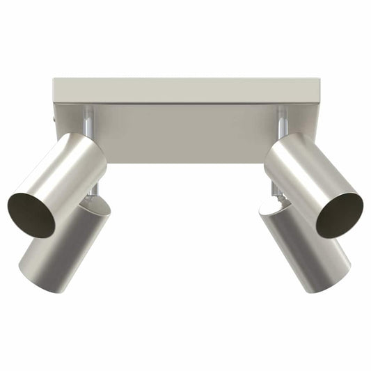 Ceiling Spotlight with Spotlights Nickel 26 x 26 x 16 cm Metal