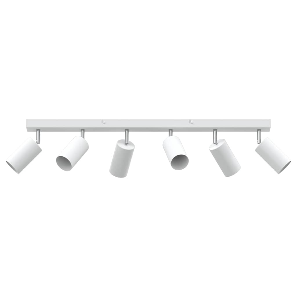 Ceiling Spotlight with Spotlights White 73 x 6 x 16 cm Metal