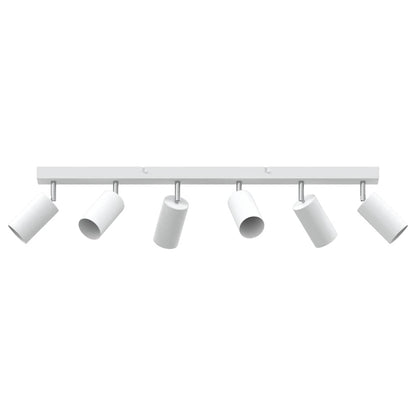 Ceiling Spotlight with Spotlights White 73 x 6 x 16 cm Metal