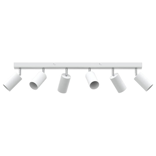 Ceiling Spotlight with Spotlights White 73 x 6 x 16 cm Metal