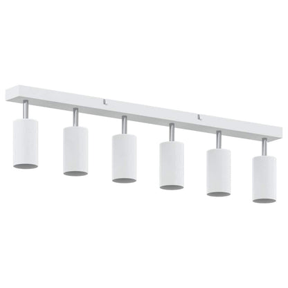 Ceiling Spotlight with Spotlights White 73 x 6 x 16 cm Metal