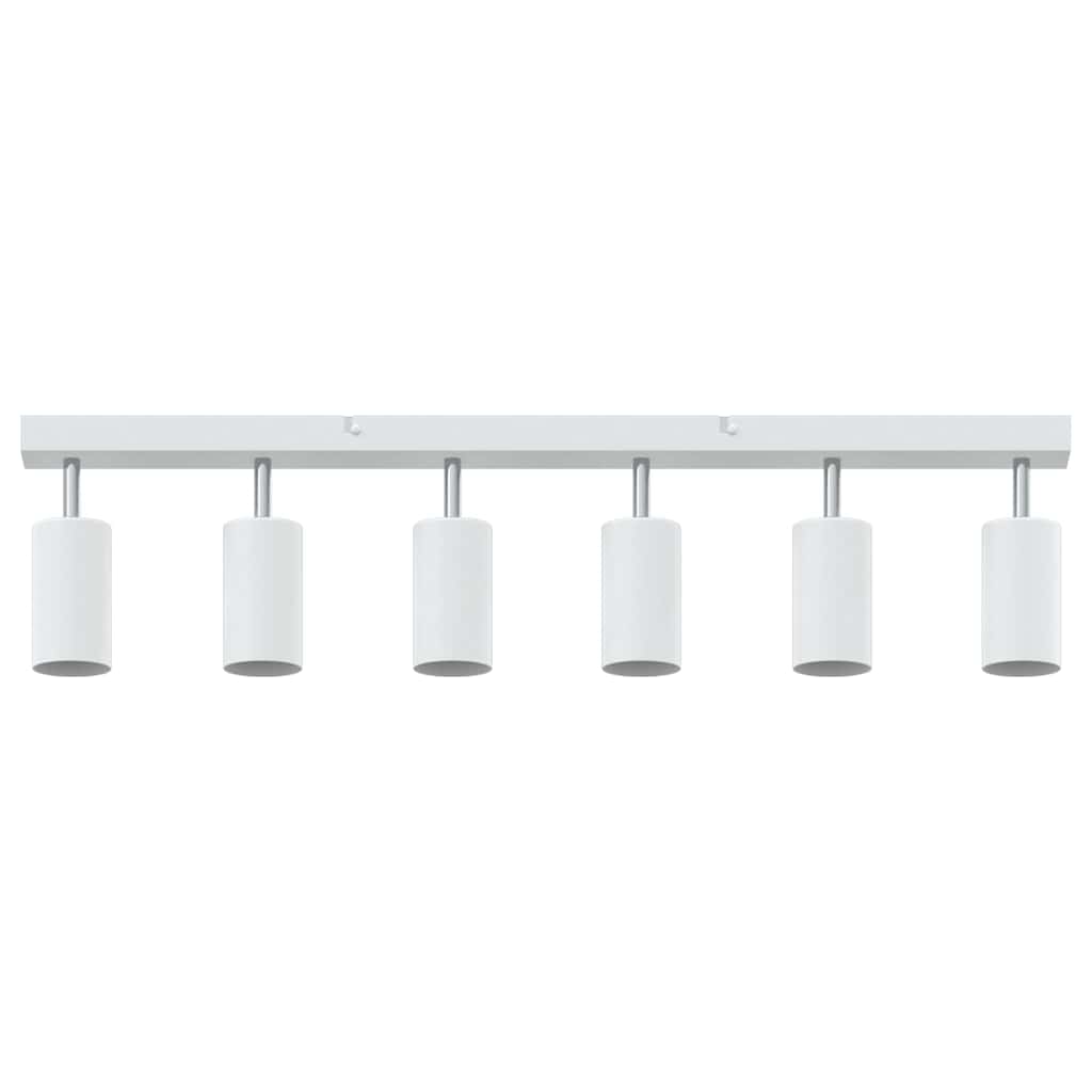 Ceiling Spotlight with Spotlights White 73 x 6 x 16 cm Metal