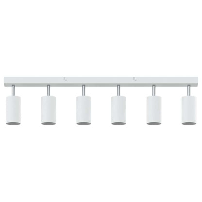 Ceiling Spotlight with Spotlights White 73 x 6 x 16 cm Metal
