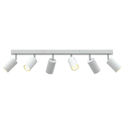 Ceiling Spotlight with Spotlights White 73 x 6 x 16 cm Metal