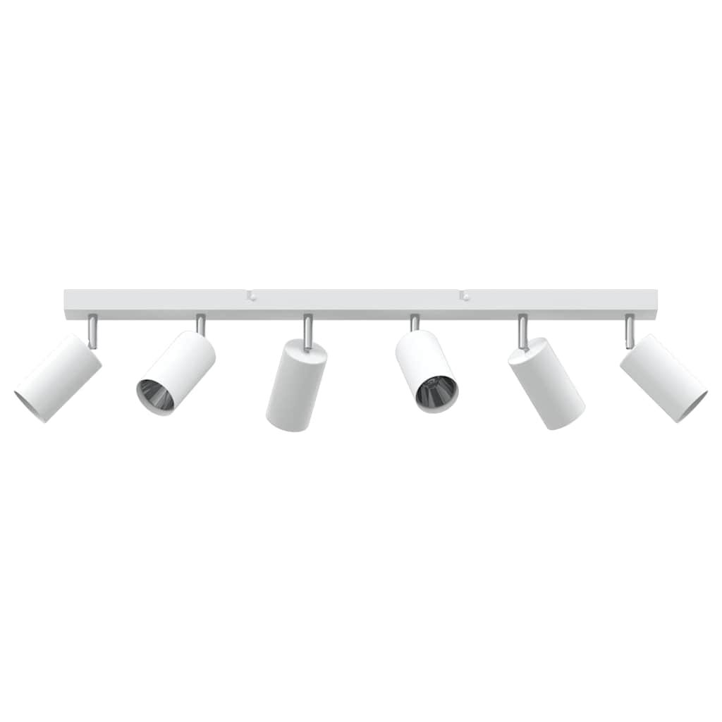 Ceiling Spotlight with Spotlights White 73 x 6 x 16 cm Metal