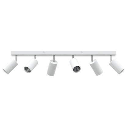Ceiling Spotlight with Spotlights White 73 x 6 x 16 cm Metal