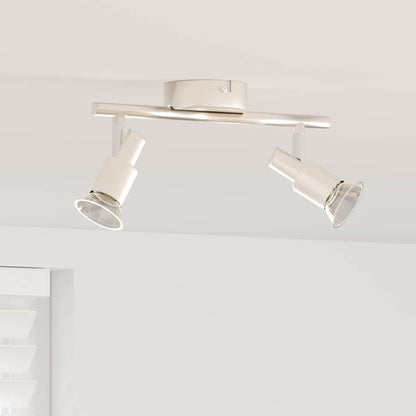 Ceiling Spotlight with Spotlights Nickel 25.5 x 8 x 11 cm Steel