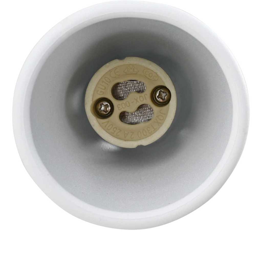 Ceiling Spotlight with Spotlights White 8 x 8 x 14 cm Metal