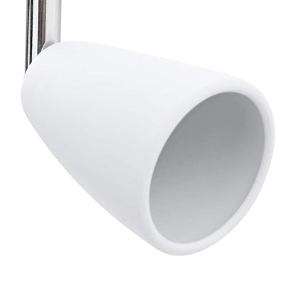 Ceiling Spotlight with Spotlights White 8 x 8 x 14 cm Metal