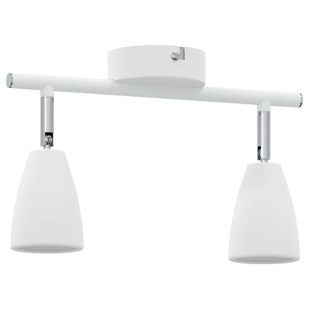 Ceiling Spotlight with Spotlights White 25.5 x 8 x 16 cm Metal
