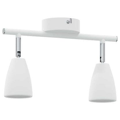 Ceiling Spotlight with Spotlights White 25.5 x 8 x 16 cm Metal