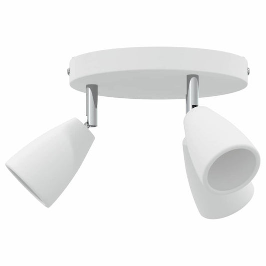 Ceiling Spotlight with Spotlights White 19 x 19 x 14.5 cm Metal