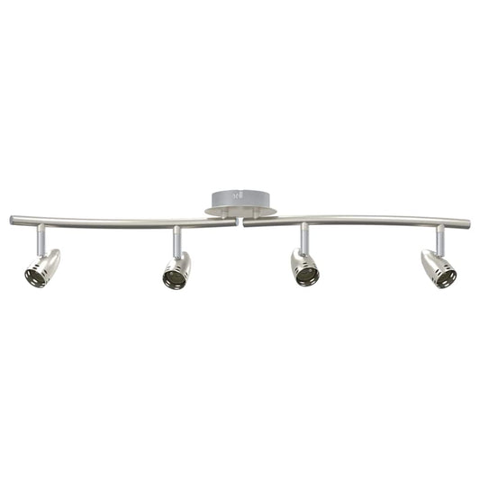 Ceiling Spotlight Nickel 61 x 10 x 12.5 cm Metal