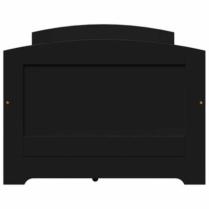Day Bed with 5 Drawers without Mattress IRUN Black 90x200 cm