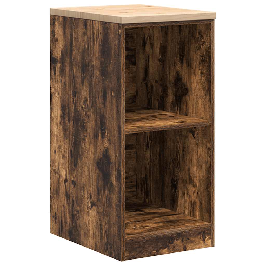 Garage Cabinets 2 pcs Smoked Oak Engineered Wood
