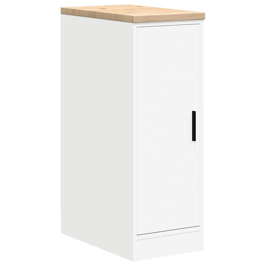 Garage Cabinets 2 pcs White Engineered Wood
