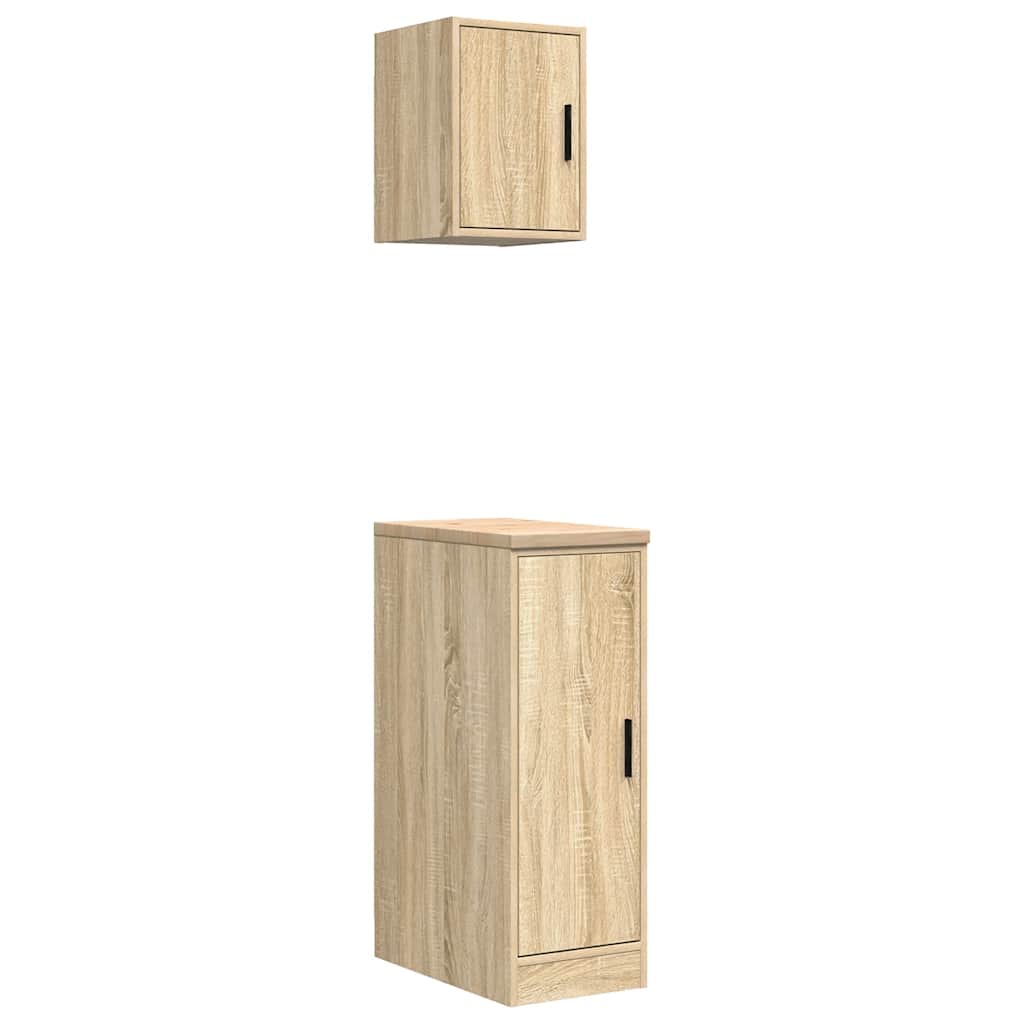Garage Cabinets 2 pcs Sonoma Oak Engineered Wood