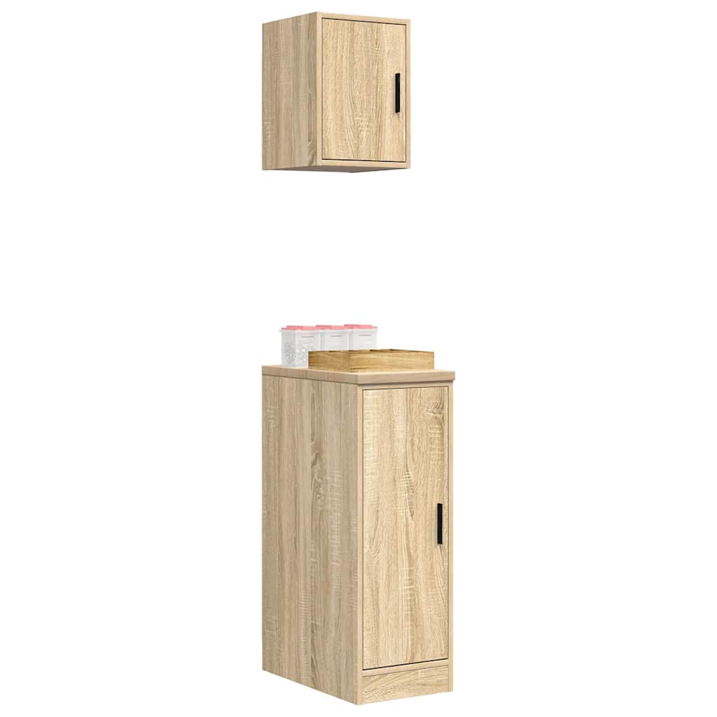 Garage Cabinets 2 pcs Sonoma Oak Engineered Wood