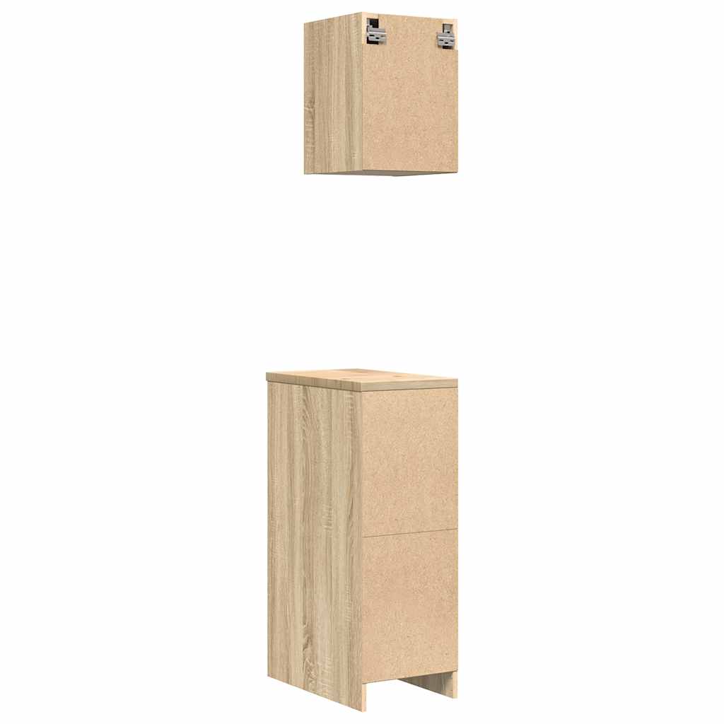 Garage Cabinets 2 pcs Sonoma Oak Engineered Wood