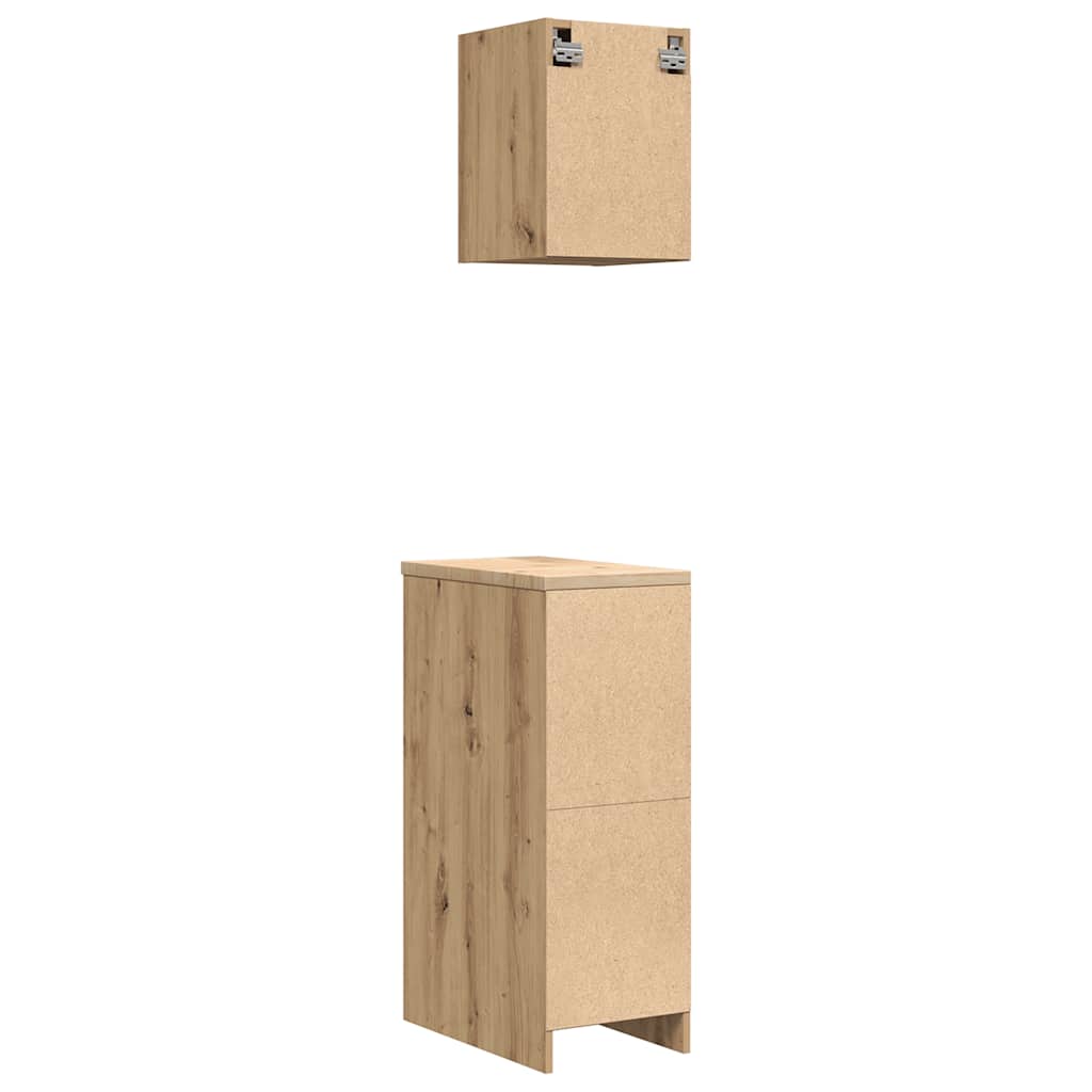 Garage Cabinets 2 pcs Artisan Oak Engineered Wood