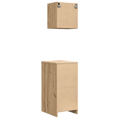 Garage Cabinets 2 pcs Artisan Oak Engineered Wood