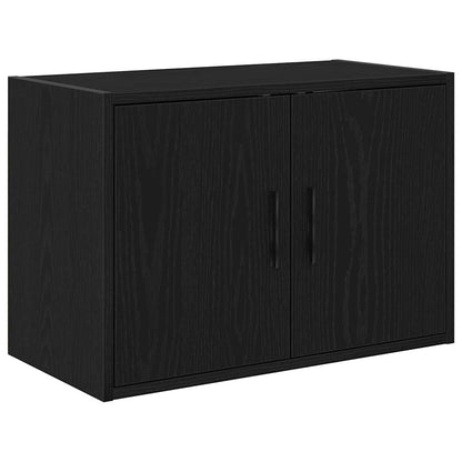 Garage Cabinets 2 pcs Black Engineered Wood