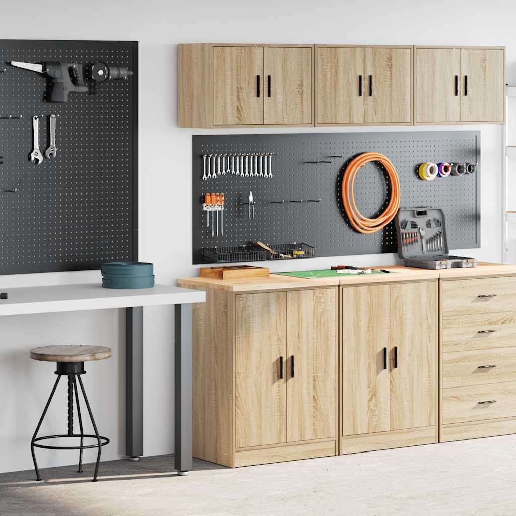 Garage Cabinets 2 pcs Sonoma Oak Engineered Wood