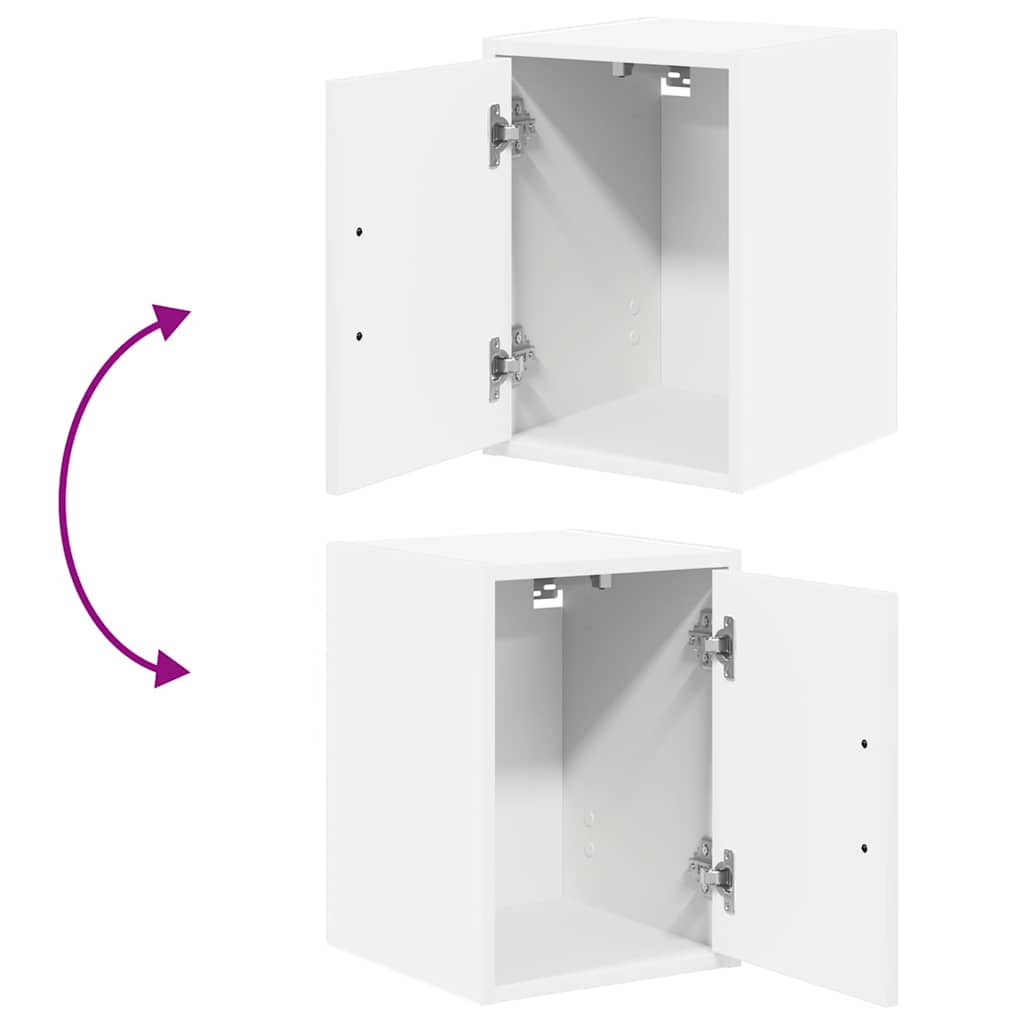 Garage Cabinets 2 pcs White Engineered Wood
