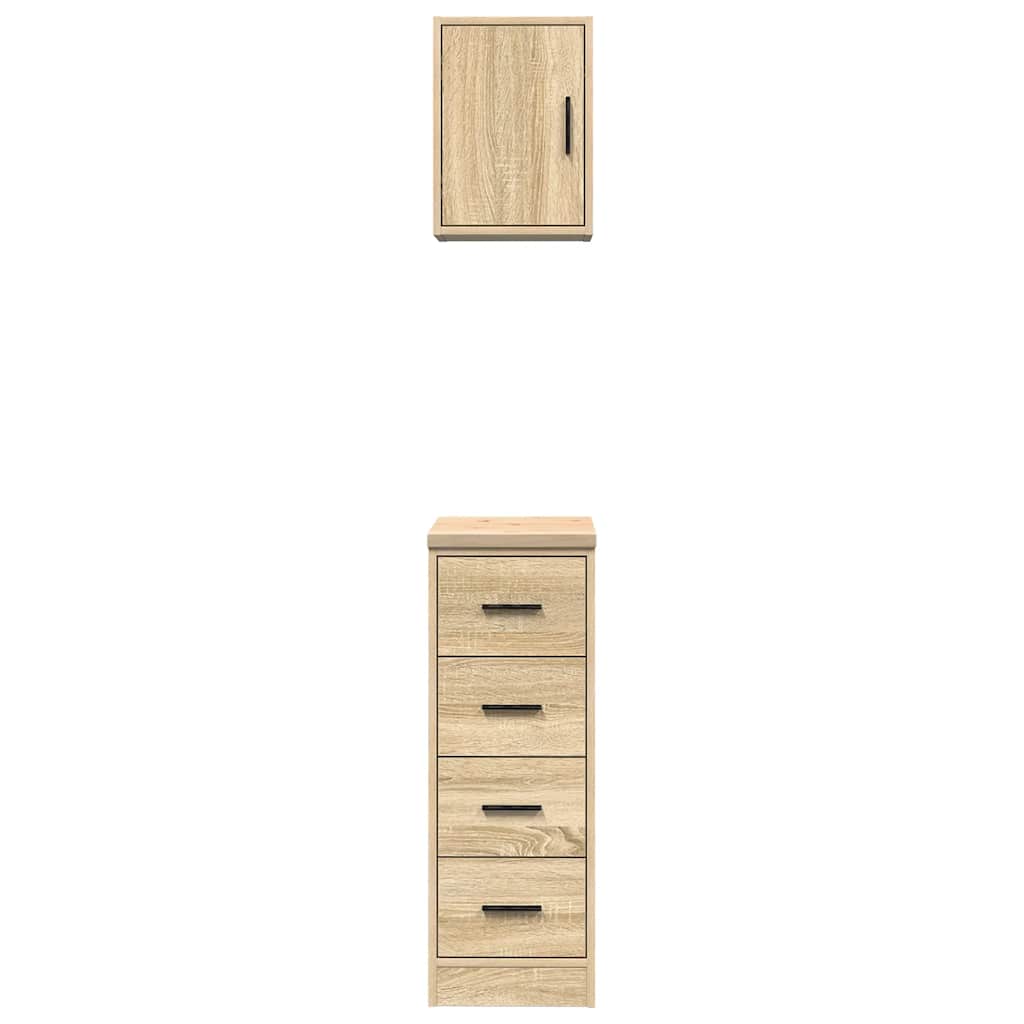 Garage Cabinets 2 pcs Sonoma Oak Engineered Wood