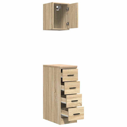 Garage Cabinets 2 pcs Sonoma Oak Engineered Wood
