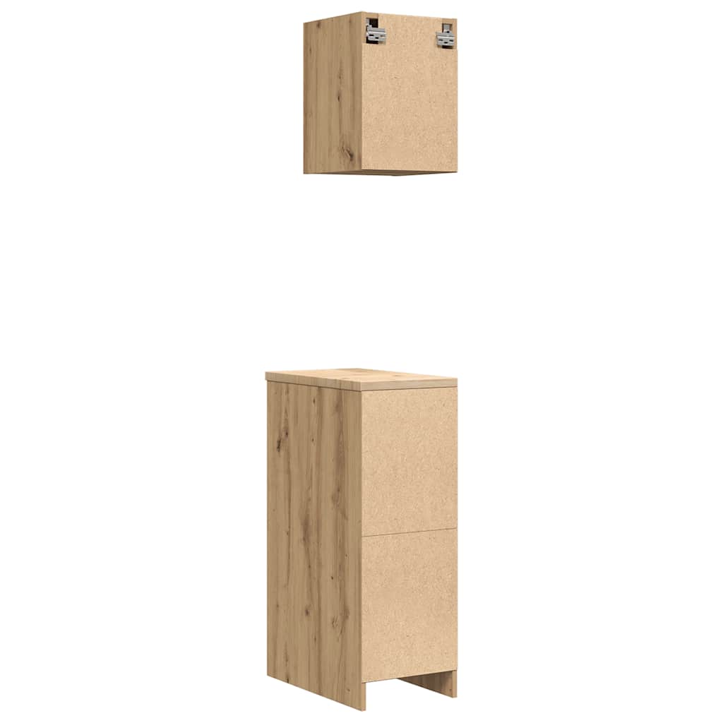Garage Cabinets 2 pcs Artisan Oak Engineered Wood