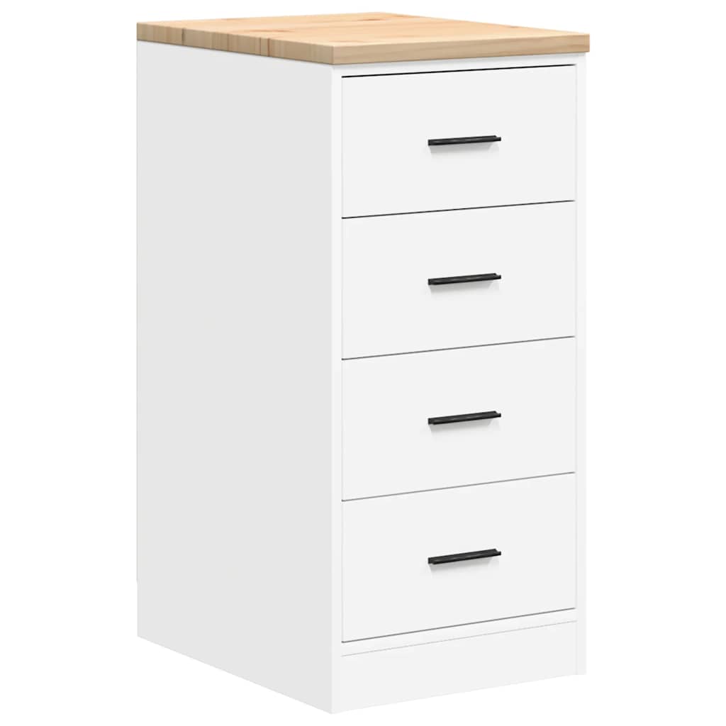 Garage Cabinets 2 pcs White Engineered Wood
