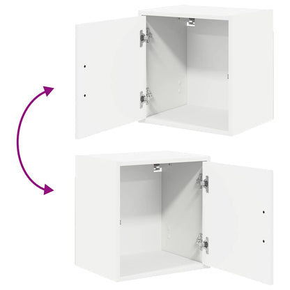 Garage Cabinets 2 pcs White Engineered Wood