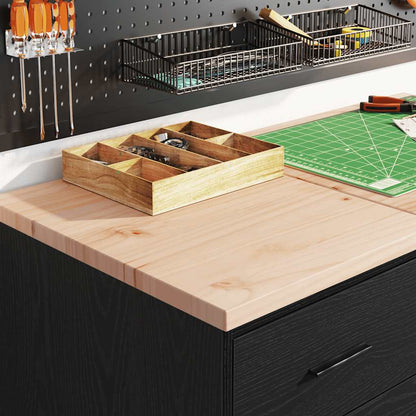 Garage Cabinets 2 pcs Black Engineered Wood