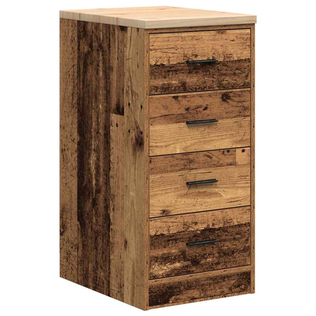 Garage Cabinets 2 pcs Old Wood Engineered Wood