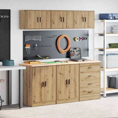 Garage Cabinets 6 pcs Artisan Oak Engineered Wood