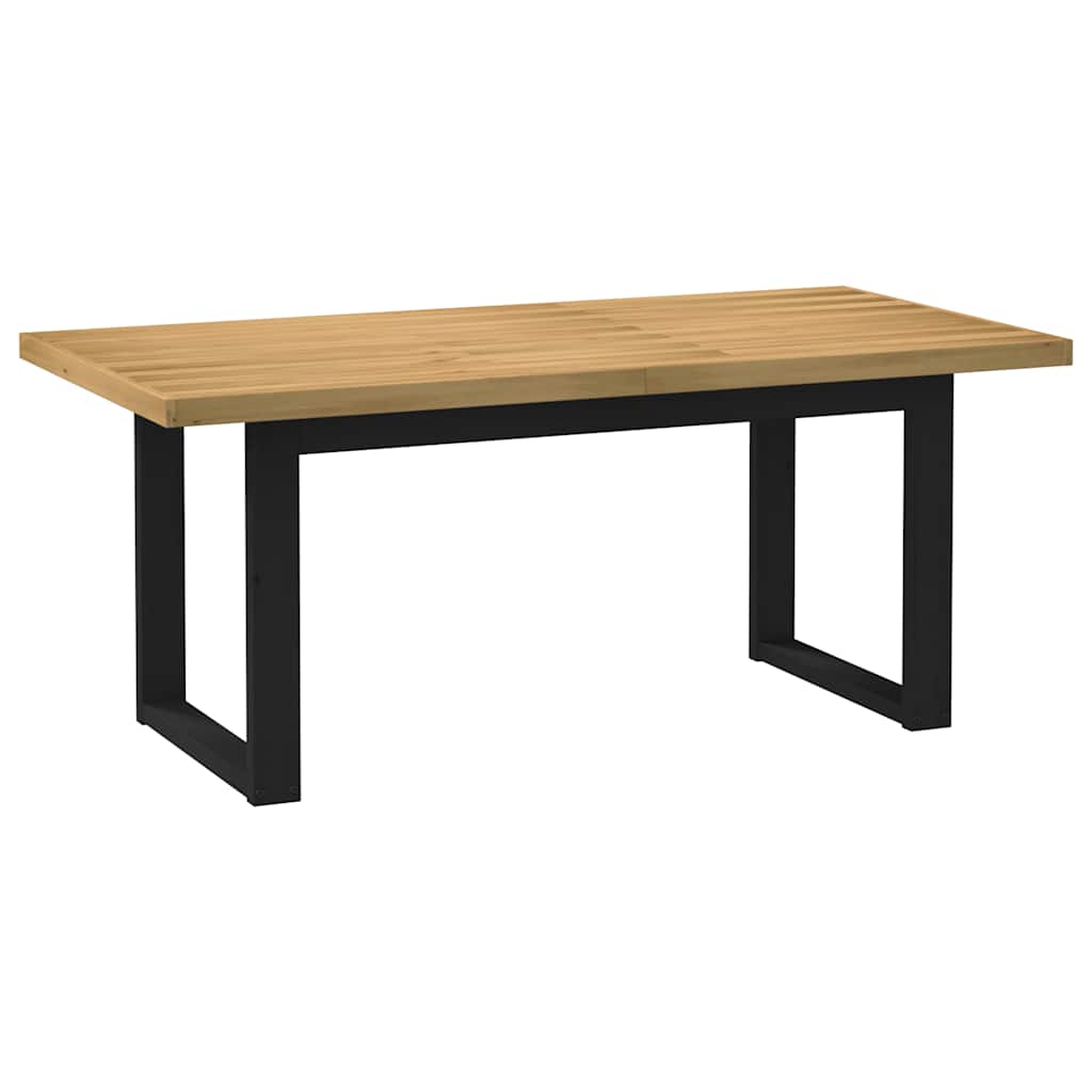 Dining Table "NOAIN" U-Shaped Legs 180x90x75 cm Solid Wood Pine