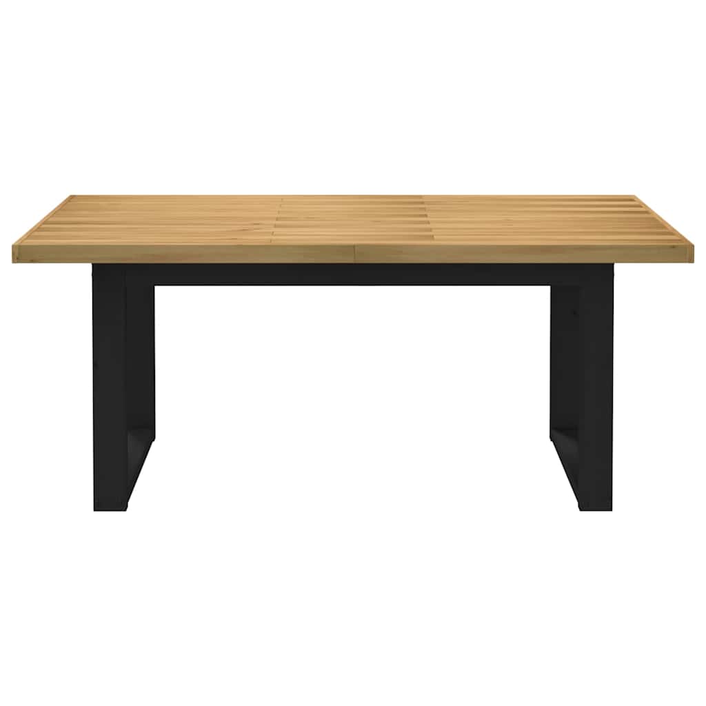 Dining Table "NOAIN" U-Shaped Legs 180x90x75 cm Solid Wood Pine