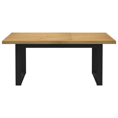 Dining Table "NOAIN" U-Shaped Legs 180x90x75 cm Solid Wood Pine