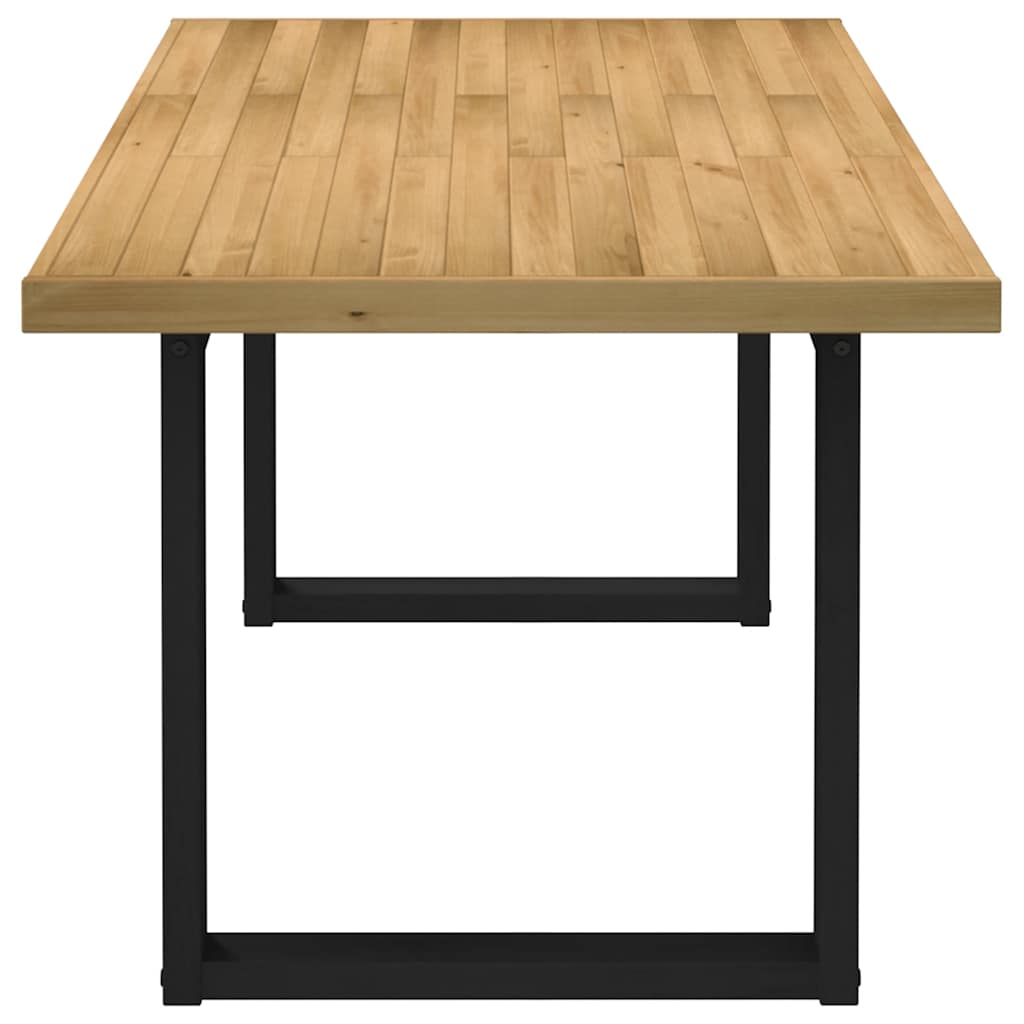 Dining Table "NOAIN" U-Shaped Legs 180x90x75 cm Solid Wood Pine