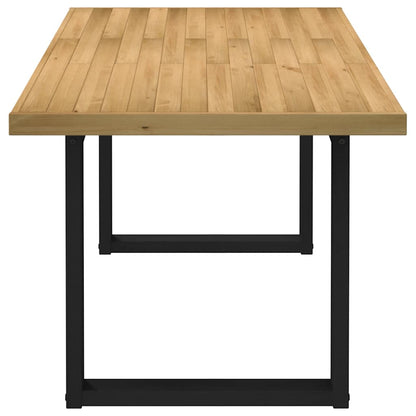 Dining Table "NOAIN" U-Shaped Legs 180x90x75 cm Solid Wood Pine