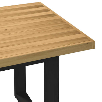 Dining Table "NOAIN" U-Shaped Legs 180x90x75 cm Solid Wood Pine