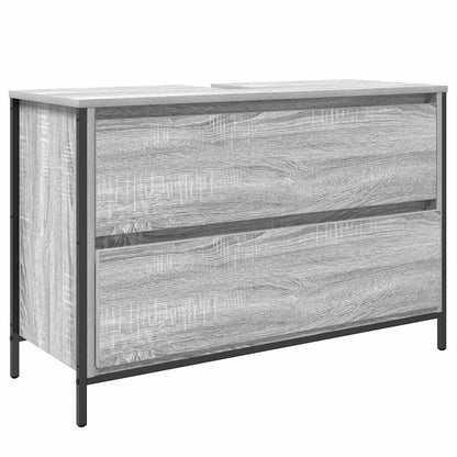 Bathroom Furniture Set 3 pcs Grey Sonoma Engineered Wood