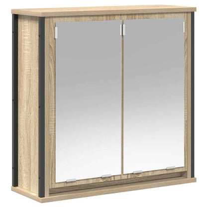 Bathroom Furniture Set with Shelf 5 pcs Beige Engineered wood